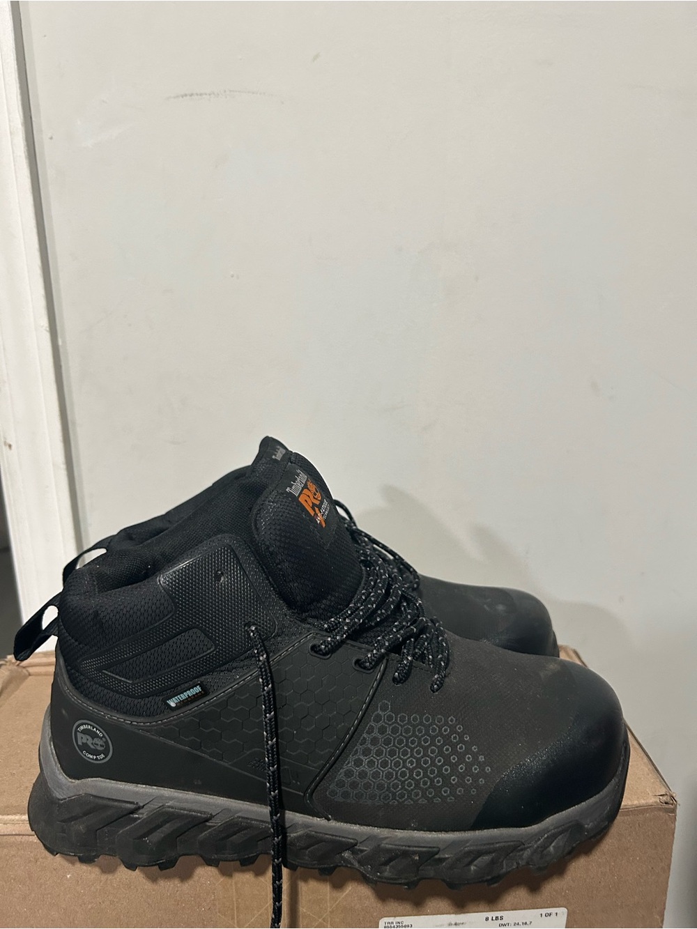 Timberland Pro Men's Black Work Boots (steal toe)